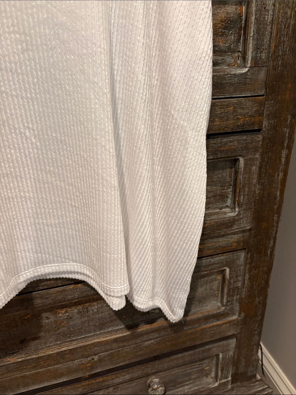 Zenana Outfitters White Ribbed Crewneck Long Sleeve Pullover - Picture 3 of 6